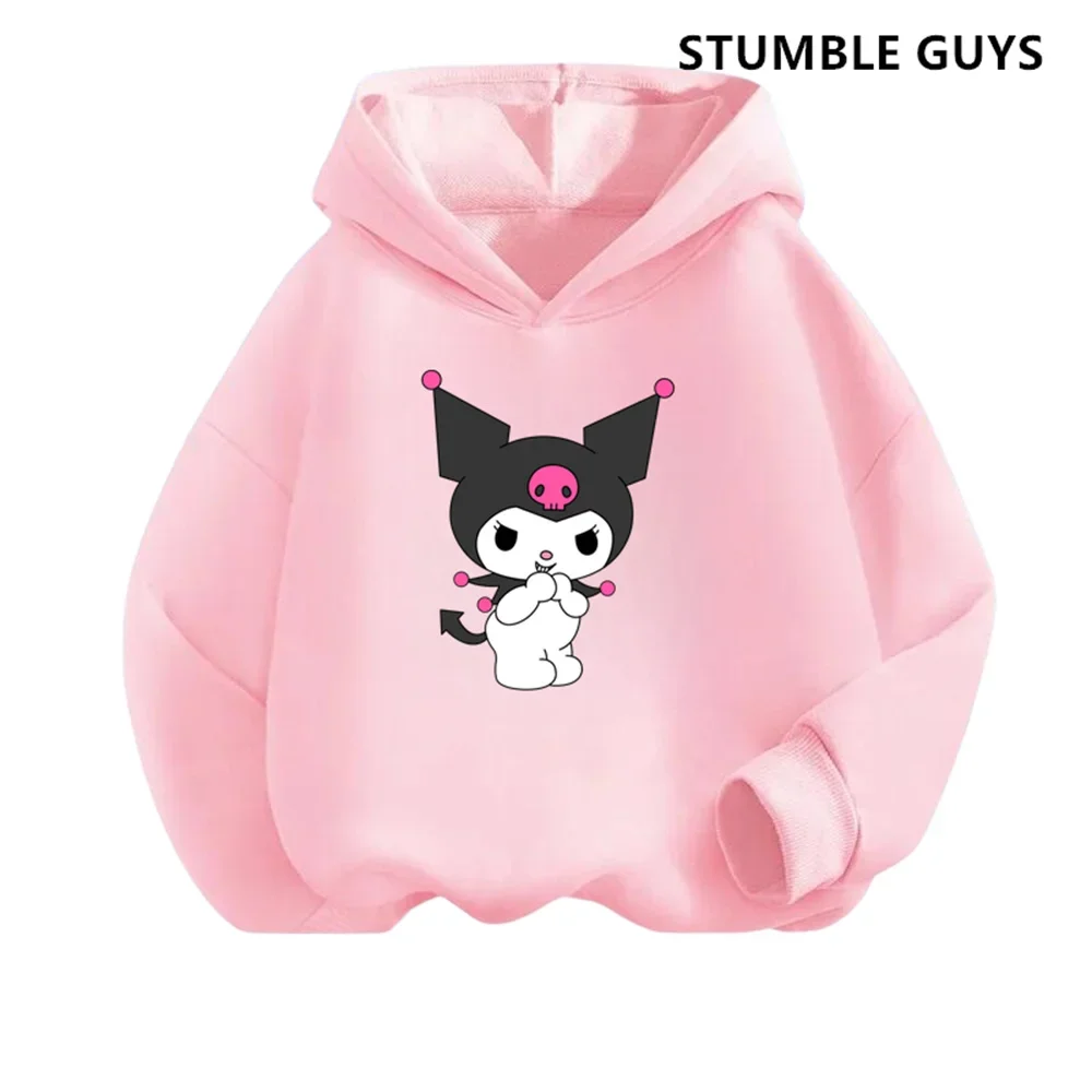 캐주얼 재미있는 운동복 소년 쿠로미 후디 세트, 어린이 후드, 긴 바지, 세트 ..