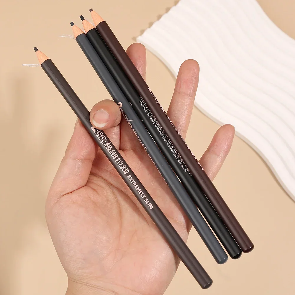 Professional Eyebrow Pencil with Brush Microblading Pencil Tattoo Waterproof Art Tint Makeup Eyebrow Pen Enhancers Cosmetic Tool