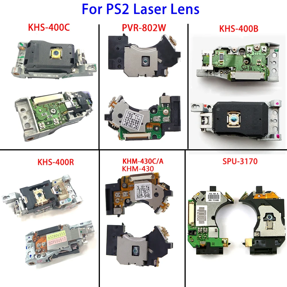 

5pcs Original Laser Head KHS-400B 400C 400R For PS2 Console KHM-430 430A PVR-802W SPU-3170 Optical PickUp Laser Lens Replacement