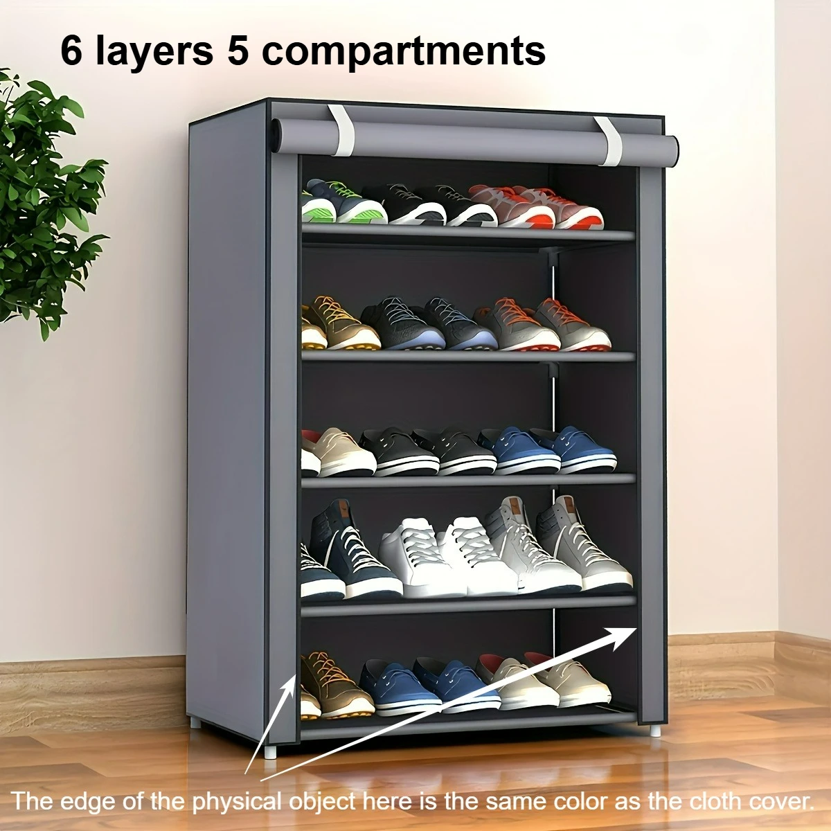 Armário de sapato à prova de poeira multicamadas, rack de sapato simples para dormitório estudantil e armazenamento doméstico, armário de armazenamento econômico novo