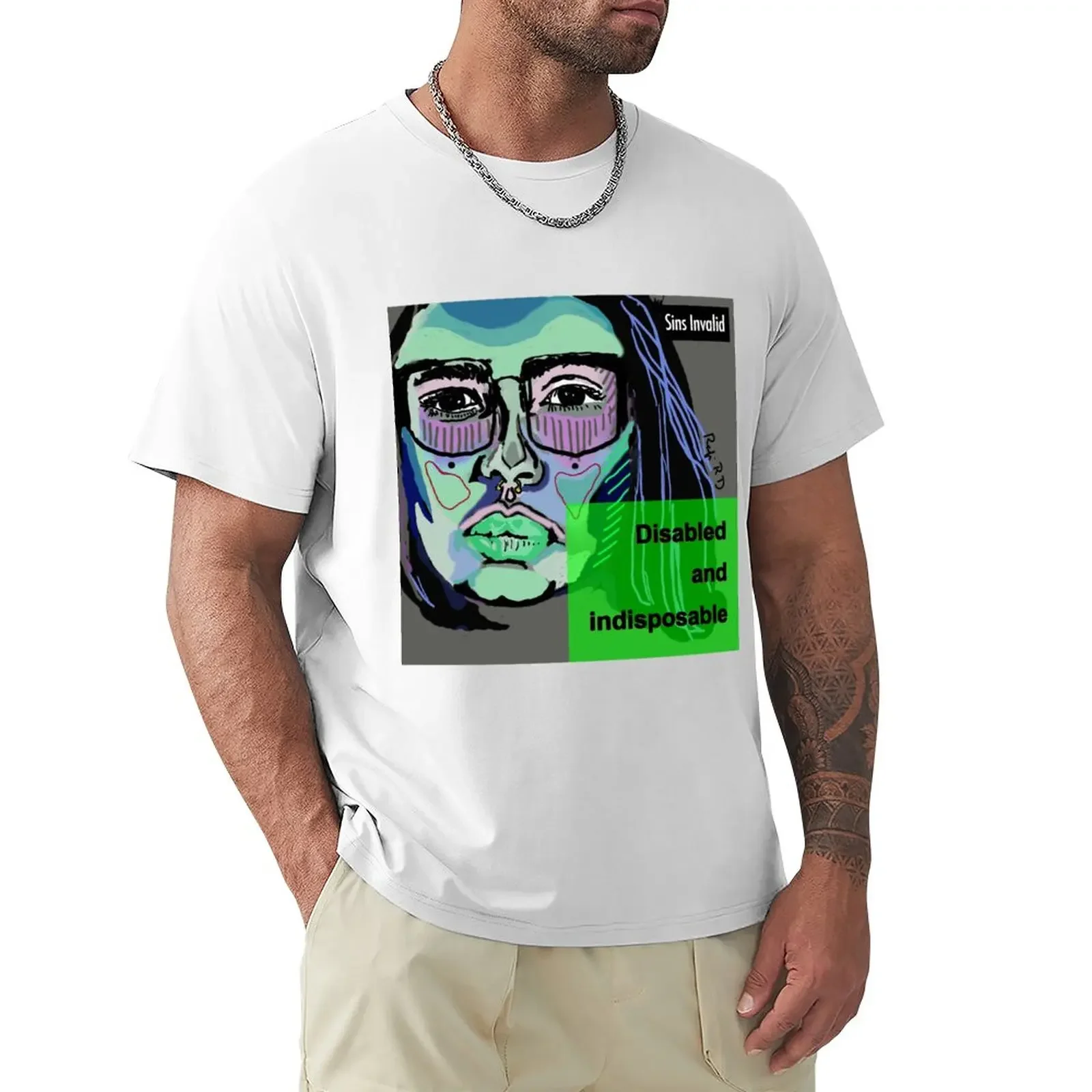 

Disabled and Indisposable T-Shirt sweat Aesthetic clothing quick drying mens t shirt graphic