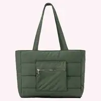 Puffer Tote Bag Large Shoulder Bag Handbag with Zipper Everything Everyday Bag Carryall Bag for Women Work Shopping Travel