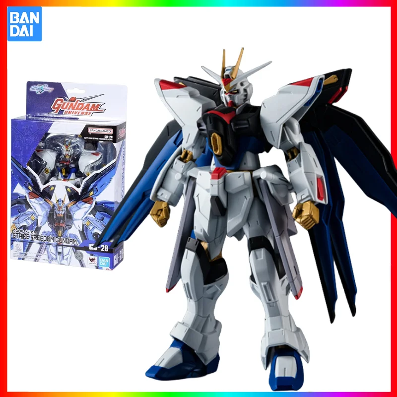 

In Stock Bandai Original Gundam Universe GU28 ZGMF-X20A Strike Freedom Gundam Action Figure Collectible Model Toys