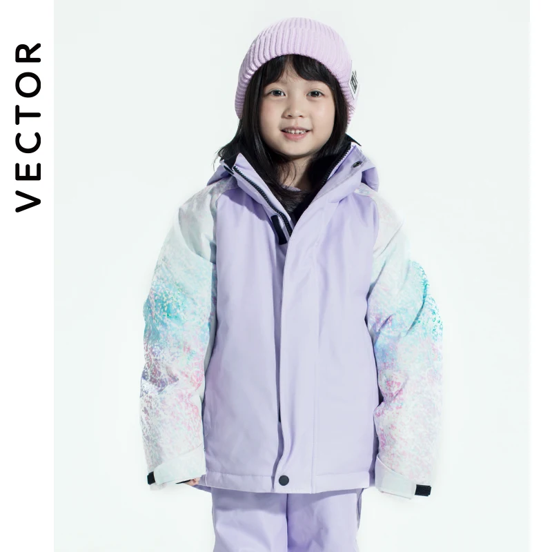 VECTOR Ski Professional Children's Ski Jacket Pants Warm Waterproof Boys Girls Outdoor Skiing Snowboarding Winter Kids Set ski jacket,kids snow suit