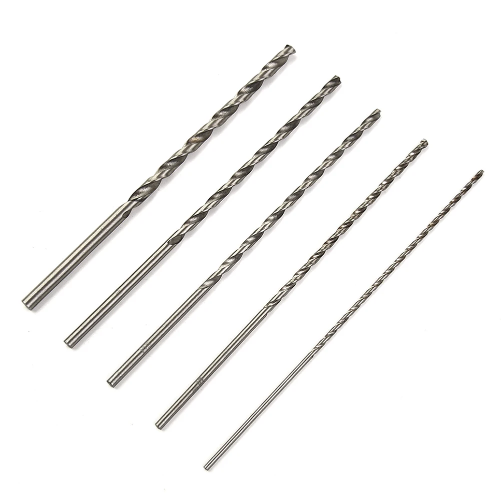 5Pcs Drill Bits HSS 2/3/3.5/4/5mm Bits Head Extra Long Replacement Parts For Electric Drill Drilling Machine Power Tools