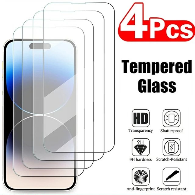 Protecteur d'Écran pour iPhone, Couverture Complète en Verre Guatemala, pour Modèles 15, 11 Pro Max, X Poly, 12, 13 Mini, 14 Plus, XS Max, 4 Pièces 1