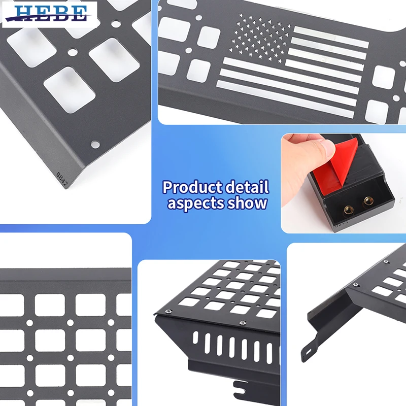 HEBE 자동차 트렁크 테일게이트 확장 가드 스토리지 랙 장식 선반 쉐보레 실버라도 2007-2013 액세서리용