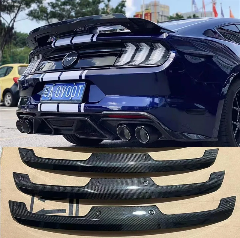 

Маленький спойлер для Ford Mustang 2015-2022 GT500, высококачественный задний спойлер из настоящего углеродного волокна для багажника автомобиля