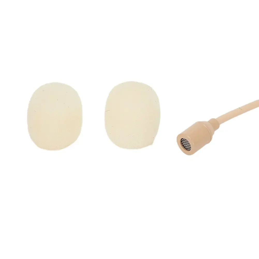 Lavalier Lapel Microphone Clip 3.5mm 3/4 Pin XLR Beige For Shure Wireless Wireless Audio Mic Clamps Accessories lavalier microphone clip
