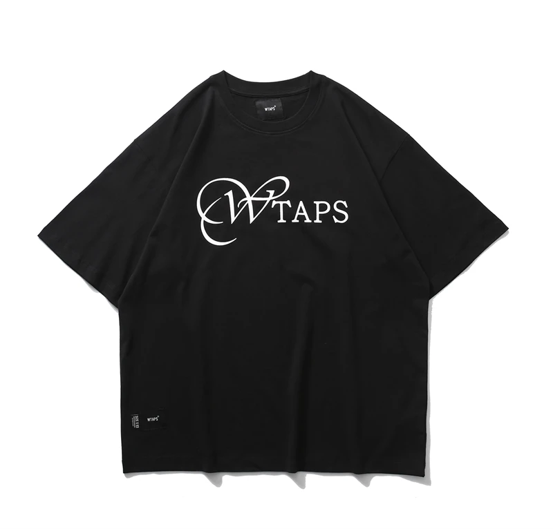 2023 WTAPS Short Sleeve T-shirt Printed Vintage Loose Short Tee TX905