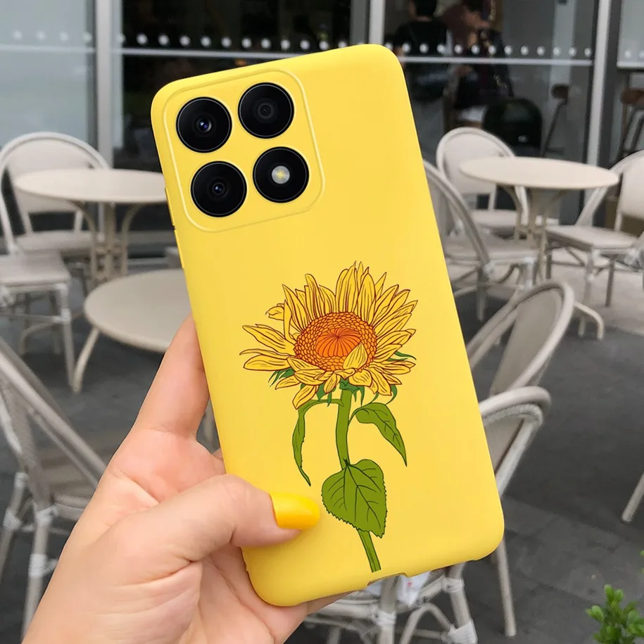 Daisy Flower Soft Silicone Phone Case Cover - Fashionable TPU Design