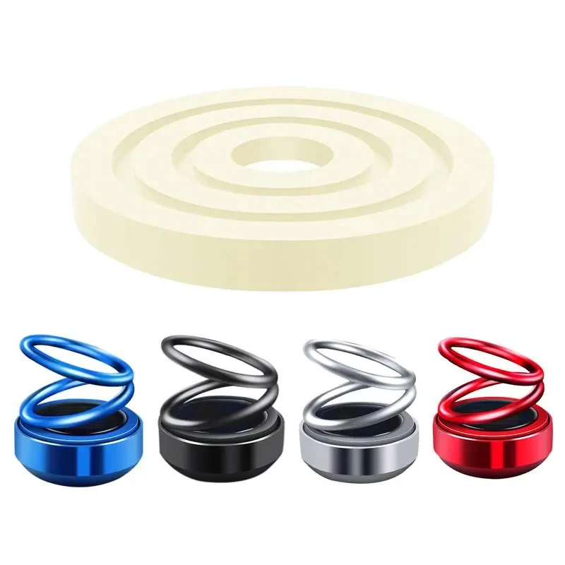 

1PCS Portable Kinetic Mini Heater Car Air Freshener Solar Powered Double Ring Rotating Air Cleaner Perfume Fragrance Diffuser