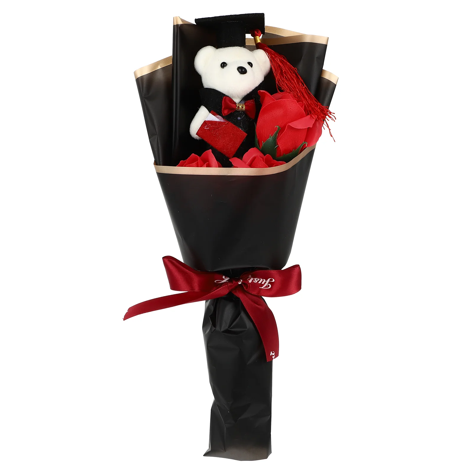 

Adorable Bear Bouquet Graduation Gift Bear Doll Unique Grad Flower Bouquet Decor