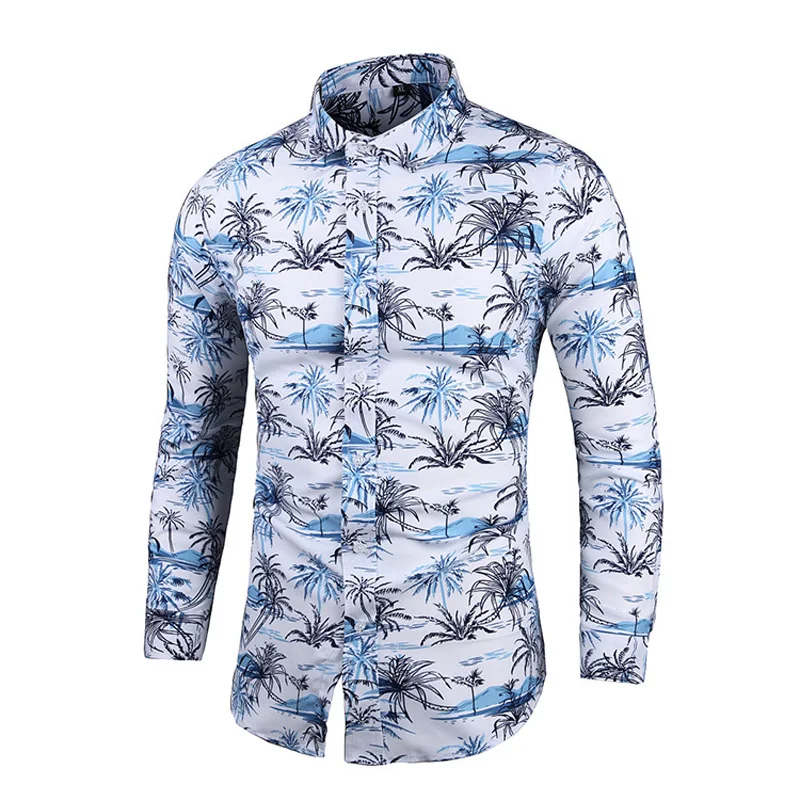 Shirt For Men 2022 New Spring And Autumn Flowers Plus Size Male Shirt Teenager Fashion Korean Style Hot Sale 5XL 6XL 7XL S67