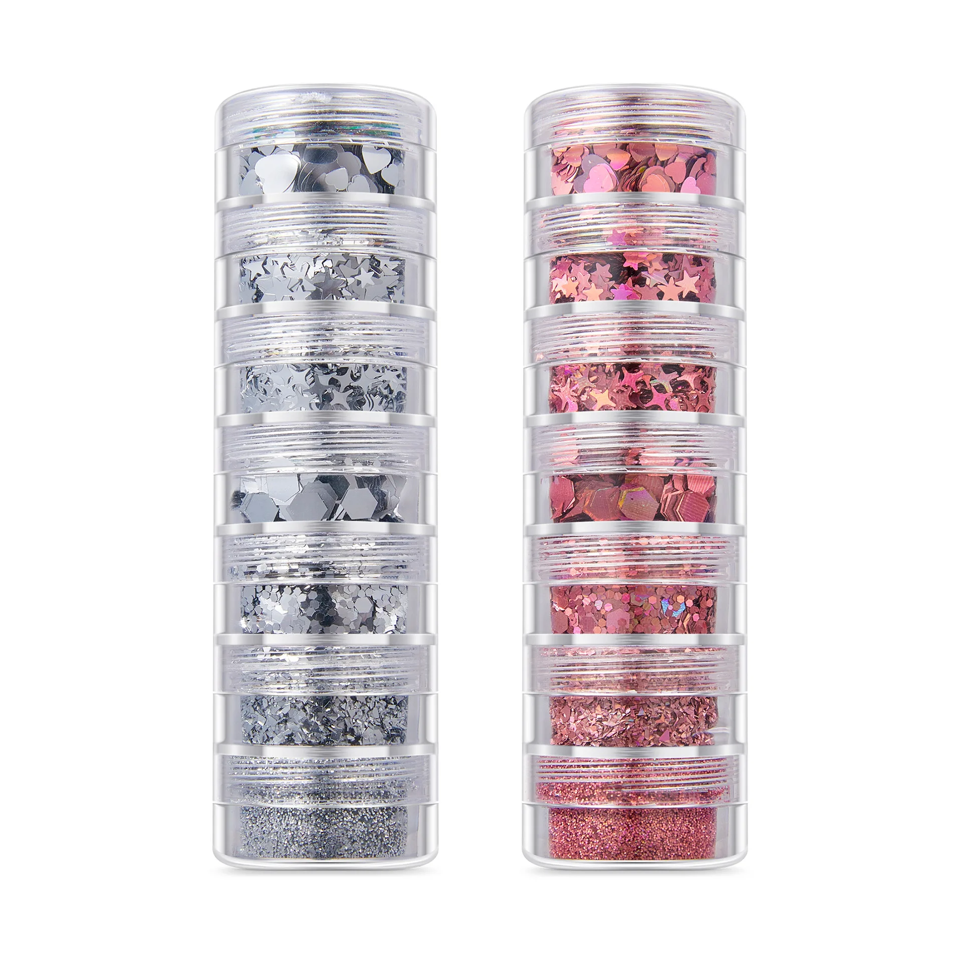 7 Towers Shiny UV Pastel Nail Art sequins Body Face Chunky Glitter Kit For Eye Makeup 4