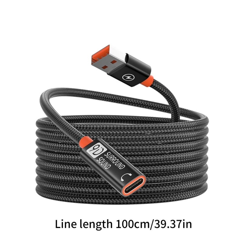 USB to Type C Connector Converter 5Gbps Data Extension Charging Cable for 15 14 13 12 S20