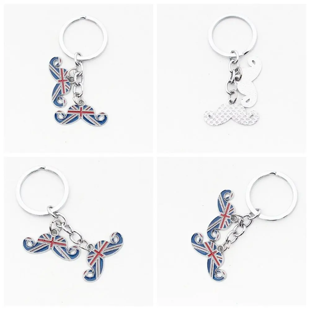 Metal Heart Pendant Union Jack Keyring GB British Flag