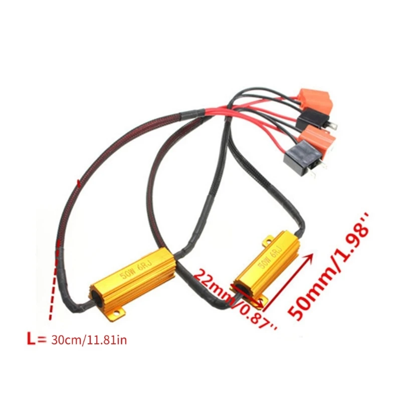 DRL LED    6ohm 50W Canbus   ڴ 10
