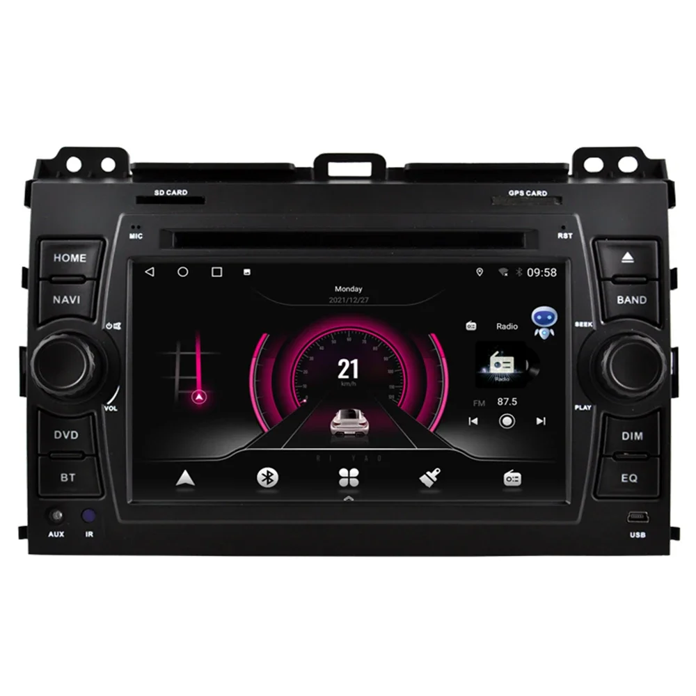 

DSP Carplay Android 13 For Toyota Prado 120 For Lexus GX470 Car Stereo Multimedia Player GPS Navigation Audio Radio DVD 2 Din