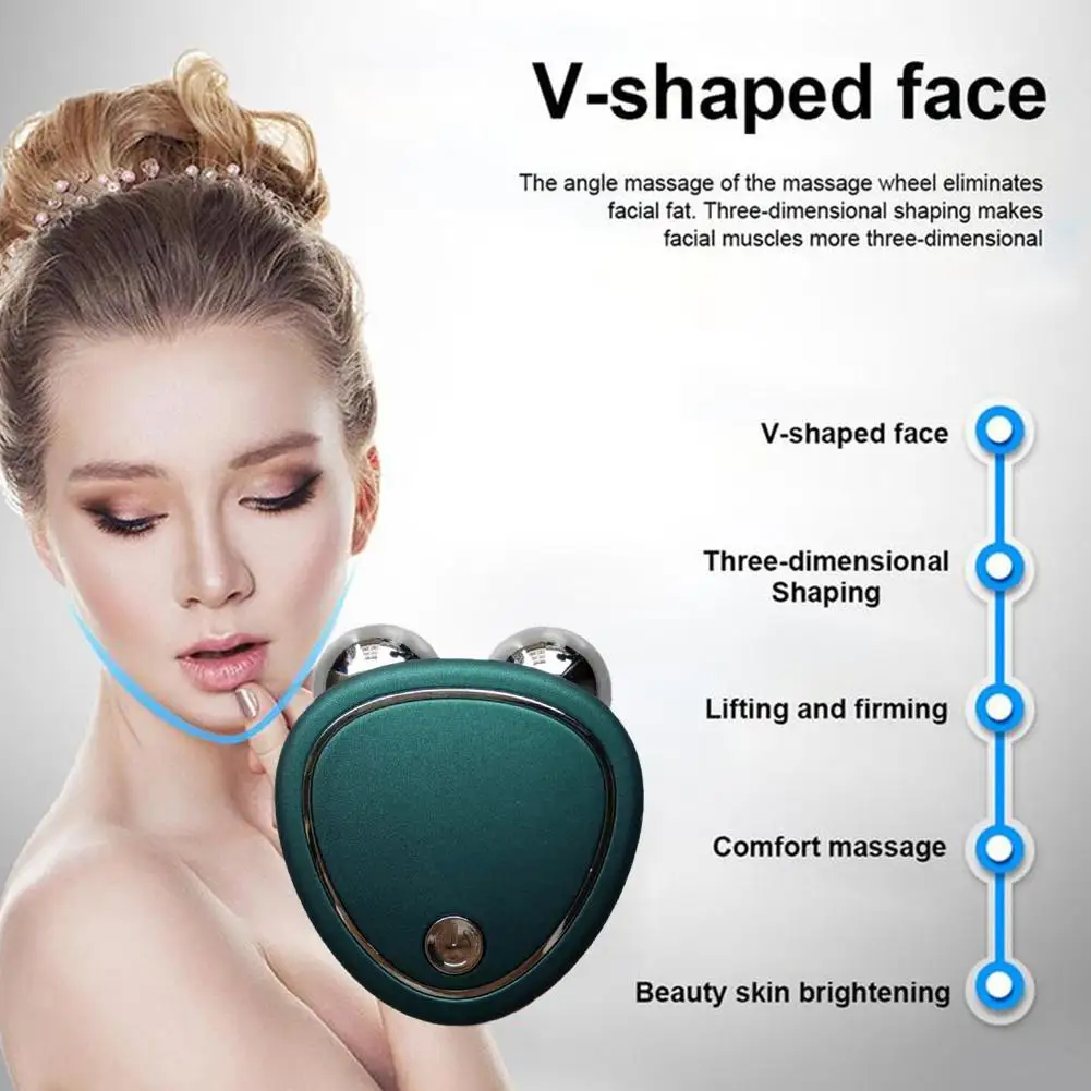 

EMS Face Lifting Machine Facial Massager Microcurrent Roller Skin Tightening Rejuvenation Beauty Charging Facial Anti Wrinkle