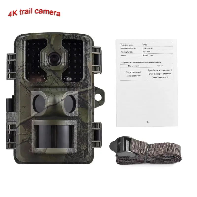 

Охотничьи камеры 4K FHD IP66 наружная камера ночного видения
