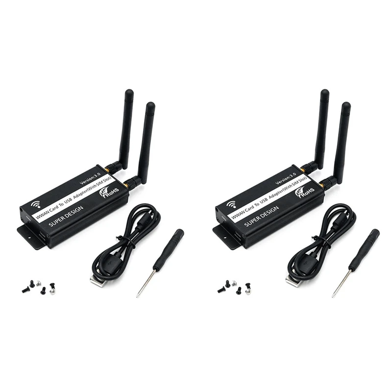 2X Беспроводной NGFF M.2 ключ B к USB-адаптеру со слотом для Sim-карты WWAN/LTE/4G модуль