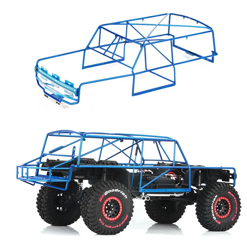 

Гоночная рама Baja 1000 из титанового сплава, рулонная клетка, рама для автомобиля 1/10, рама для радиоуправляемого гусеничного автомобиля Traxxas TRX4, обновленная деталь для Форда Лима