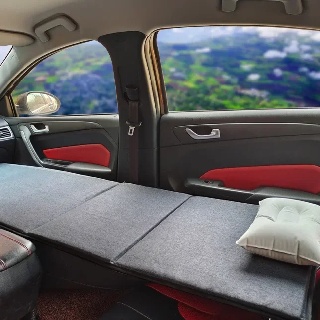 Co Driver's Car Bed Changed To Non Inflatable Wooden Sponge Foldable Car Rear Seat Travel Sleeping Pad