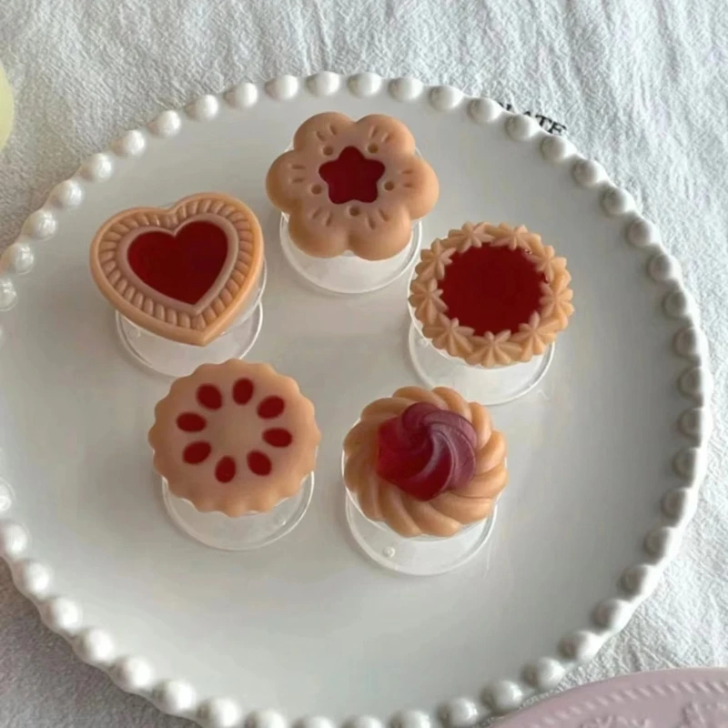 Leicht zu reinigende Silikonform, Mini-Brot, Kekse, Kuchen, Backwerkzeuge, handgefertigte Cracker-Gussform für Backliebhaber – Detail 4