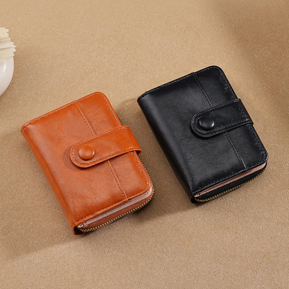 Women Wallet 2025 High Quality PU Leather Female Coin Purse Mini Hasp Card Holder Short Wallets Slim Small Purse Zipper Fashion
