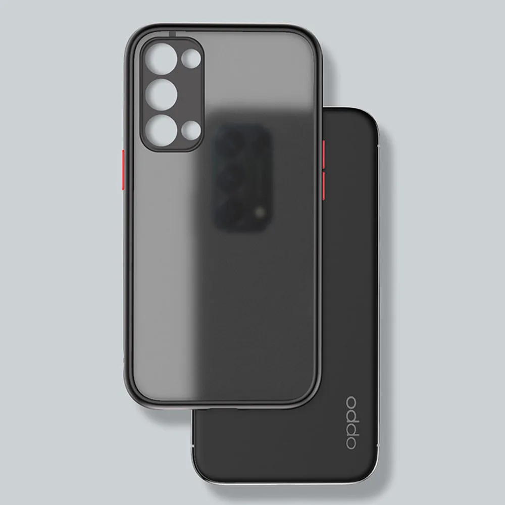 Transparent Matte Armor Case For Oppo Reno 5 6 7 8 11 Pro SE Camera Protect Schockproof Cover On OPPO A53 A54 A74 A95 A94 4G 5G