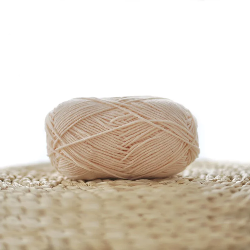 40g Ball Of Yarn Soft 4-strand Milk Cotton Crocheted Knitting For DIY Hat Scarf Handicraft Weaving 6