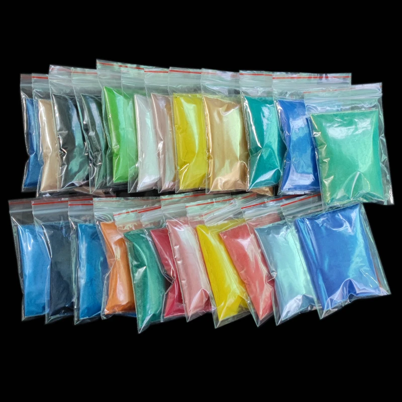 128Color Mineral Metallic Luster Mica Powder For Soap Candle Epoxy Resin Paint Colorant Dye Cosmetic Eyeshadow Pearl Dust