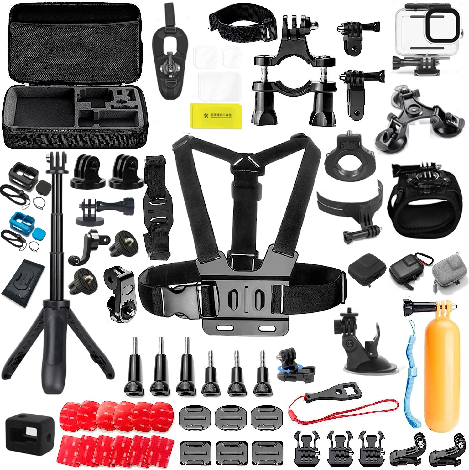 Go-Pro-Accessories-for-GoPro-12-11-10-9-Carrying-Bag-Waterproof-Housing ...