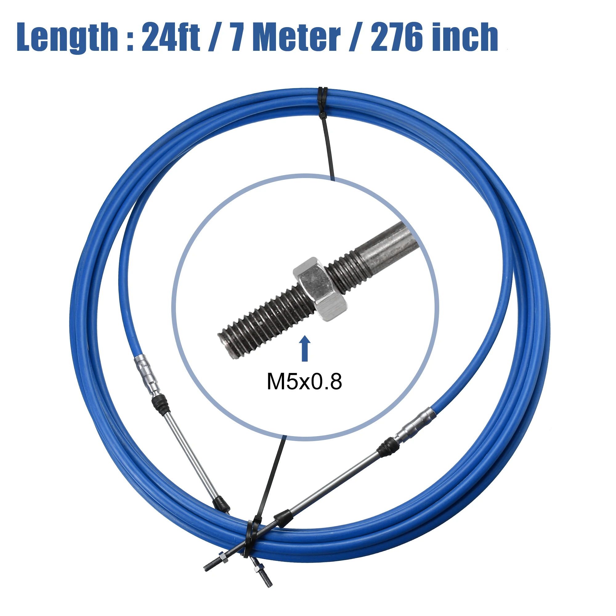 1/2pcs 10ft-24ft Marine Throttle Cable 3300/33C Throttle Shift Remote Engine Boat Motor Control Cable Universal marine accessories marine hardware