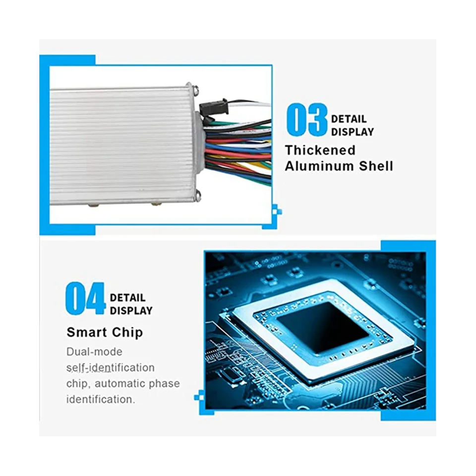Electric Motor Controller, 36V/48V 350W Brainpower Motor