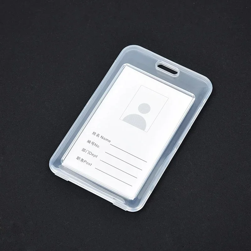 Transparent Card Cover Women Men Student Bus Card Badge Holder Business Bank ID Credit Cards School Supplies WaterProof Shell 5