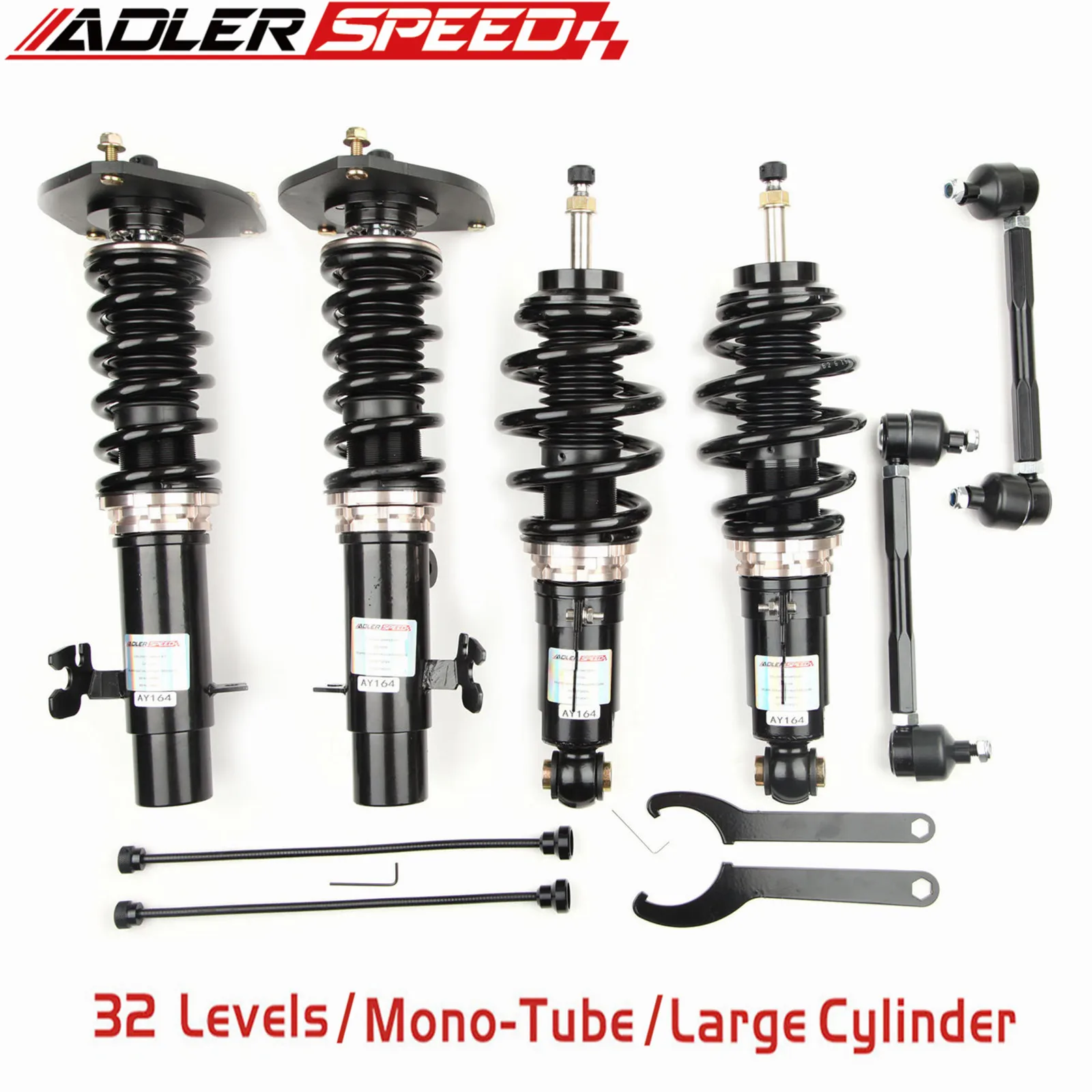 

ADLERSPEED 32 Way Mono Tube Coilovers Suspension Kit For 2002-2008 MINI COOPER / S R50 R52 R53