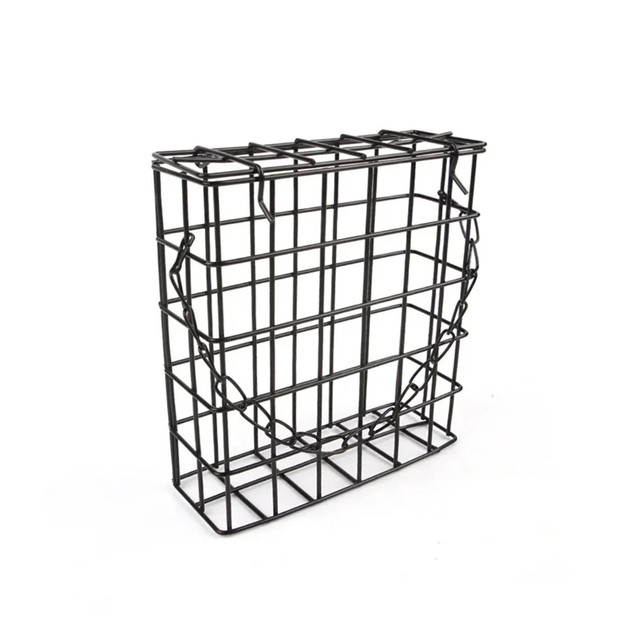 Bird Feeder square wire mesh with chain hanging 1pc