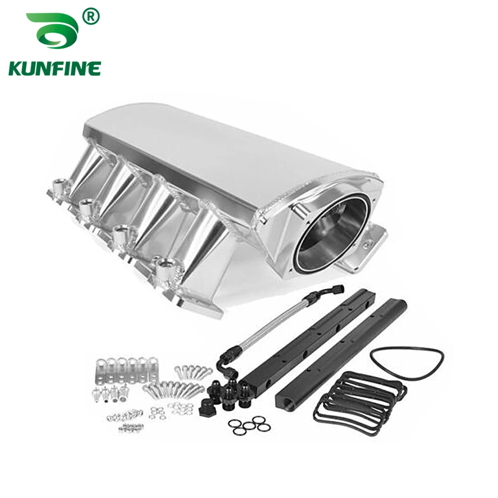 For CHEVY LSX LS LS1 LS2 LS7 BK Fabricated Aluminum Intake Manifold