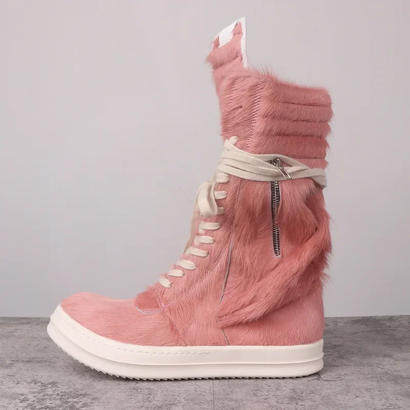 Damenschuhe Shear ling Deaign Herren Freizeit schuhe Mode Schnürung rosa solide Owens Reiß verschlüsse Schuhe für Männer