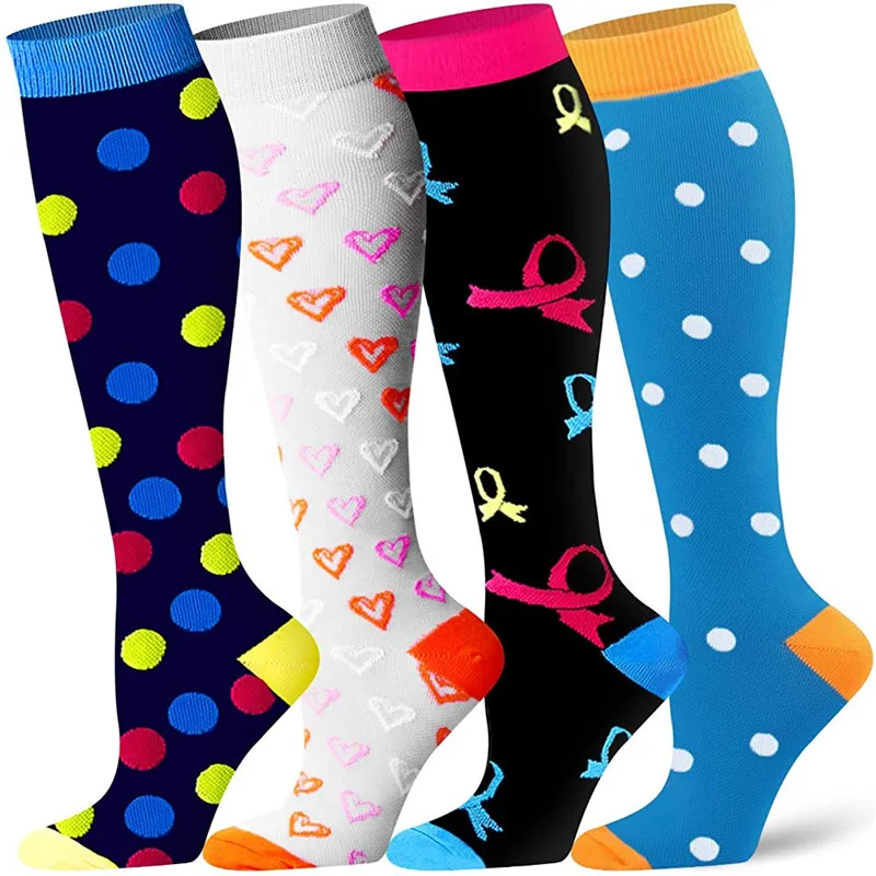 

Compression Socks Knee High Women Men for Running Cycling Sports Athletic Socks Flight Travel Pregnant Edema Nurse Socks