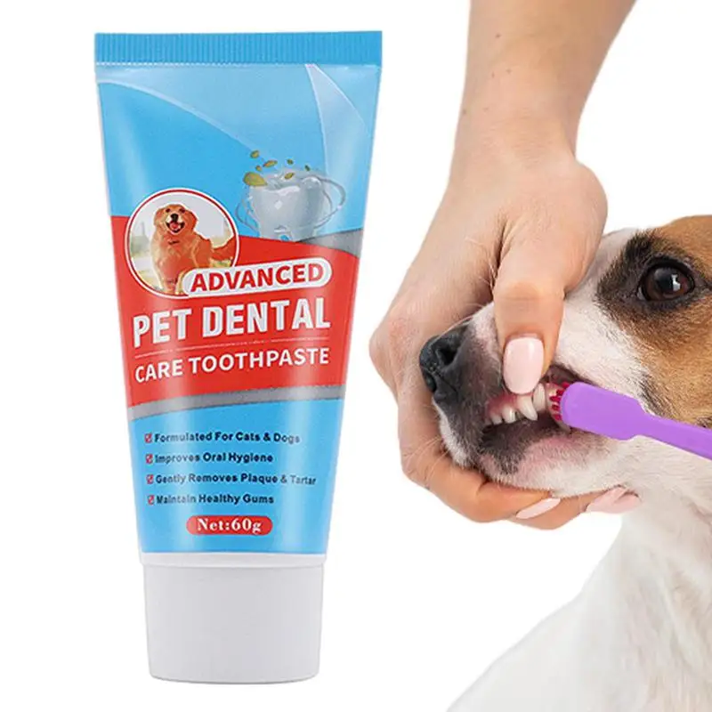 

Pet Toothpaste Dog Breath Freshener Dog Oral Care Toothpaste 60g Convenient And Safe Cat Oral Care Toothpaste For Pets And