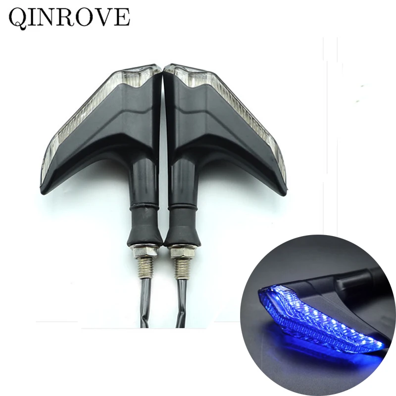 

White Red Blue Universal LED Turn Signals 10MM ABS Motorcycle Flowing Blinkers Indicator Light For Honda Yamaha FZ25 MT03 NMAX