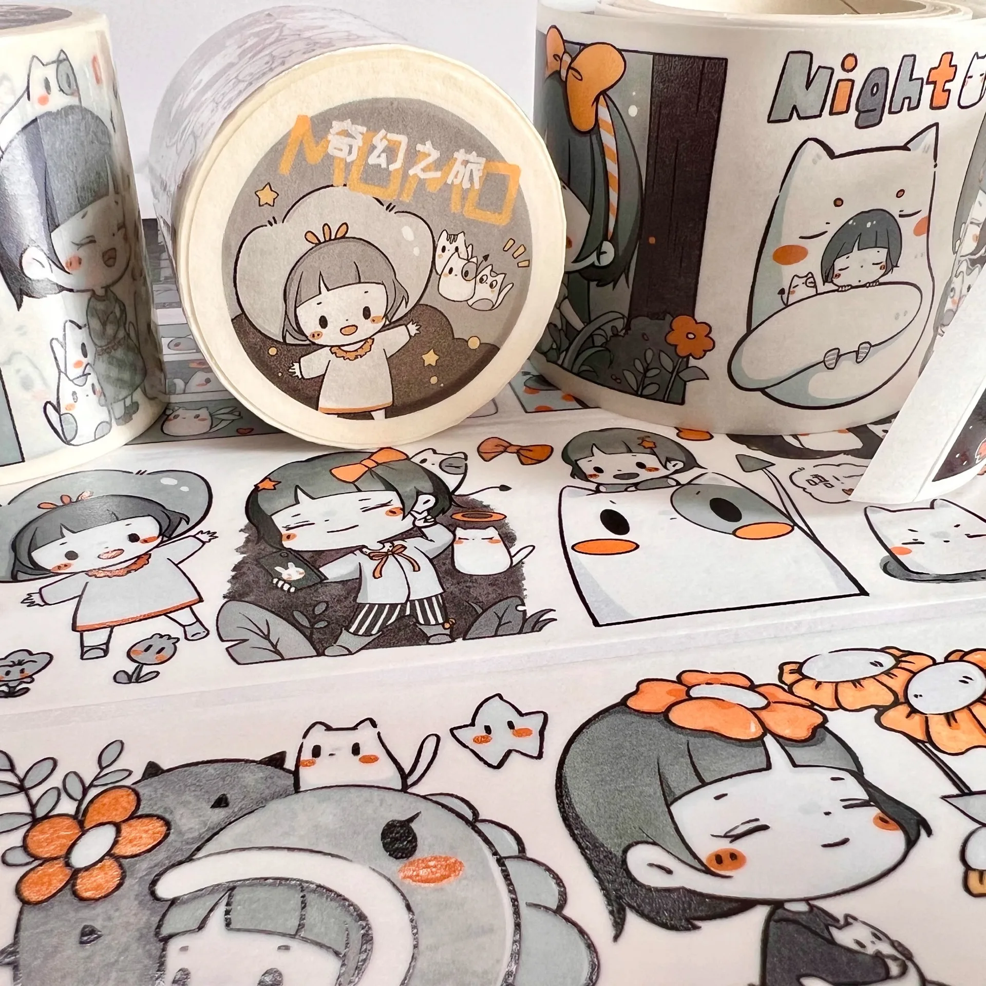 MoMo Journey of Wonder 마스킹 테이프, 정크 저널 스크랩북 스티커, DIY 종이, 일본 장식 접착 테이프, 1 개/로트