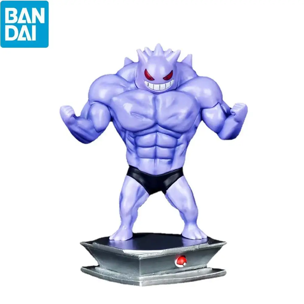 

Bandai Pokemon Tik Tok Muscles Gengar 17 Cm Anime Collectible Toys Decoration Model Boy Birthday Original Box Gift New In Stock
