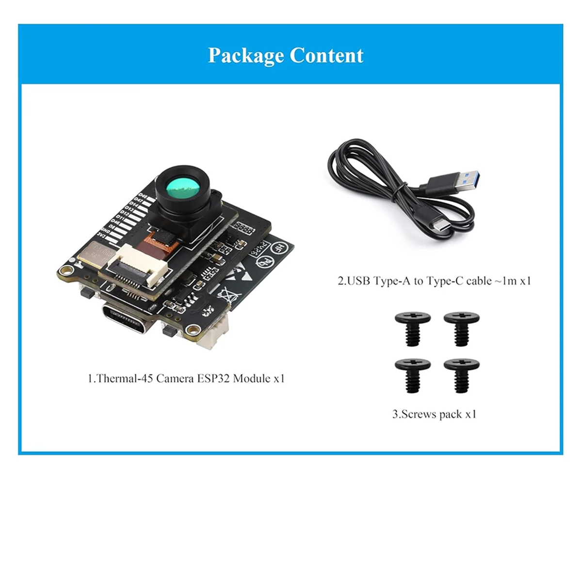 새로운 ESP32-S3 IR 열화상 카메라 모듈, ESP32-S3-WROOM-1,80x62픽셀 IR 어레이, 외부 장치 확장 A 탑재