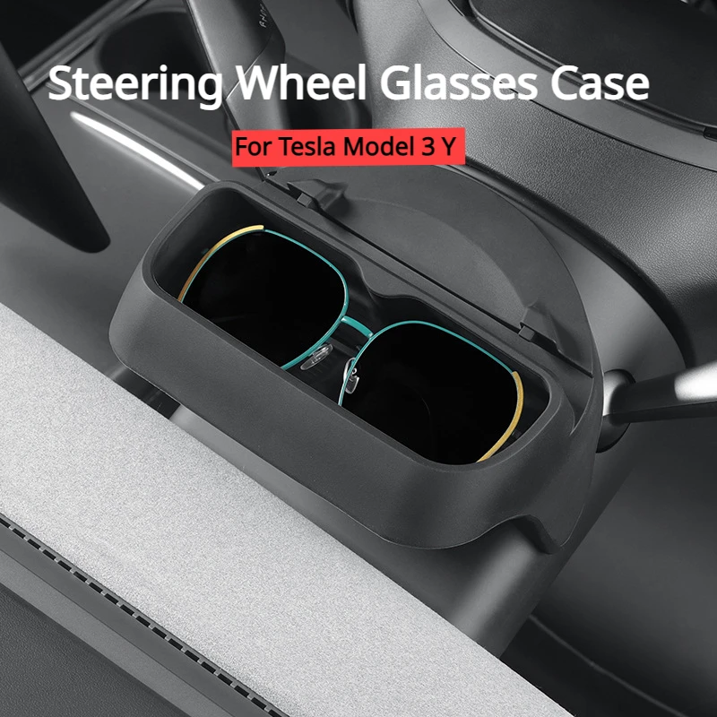 

Очки для руля, модель Tesla 3 и 2021-23, силиконовый ящик для хранения, GPS-навигация, аксессуары для автомобиля
