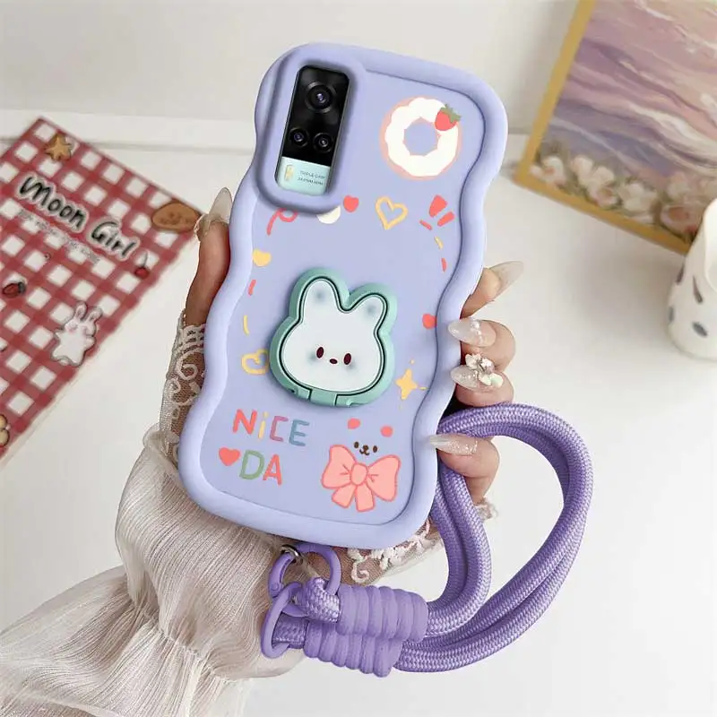 Lucky Day Phone Case Set with Lanyard and Rabbit Stand