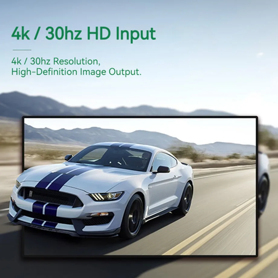 HDMI 비디오 캡처 카드, 맥북 PS4 PC 게임 DVD 카메라 녹화용, HDMI to USB 2.0, USB 3.0, USB-C 비디오 그래버 박스, 4K, 30Hz